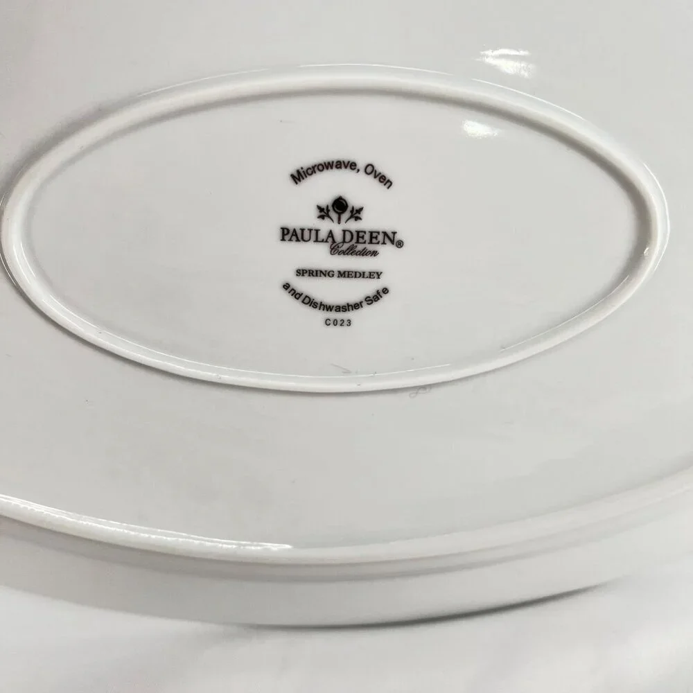 Paula Deen Spring‎ Medley Oval Platter 18